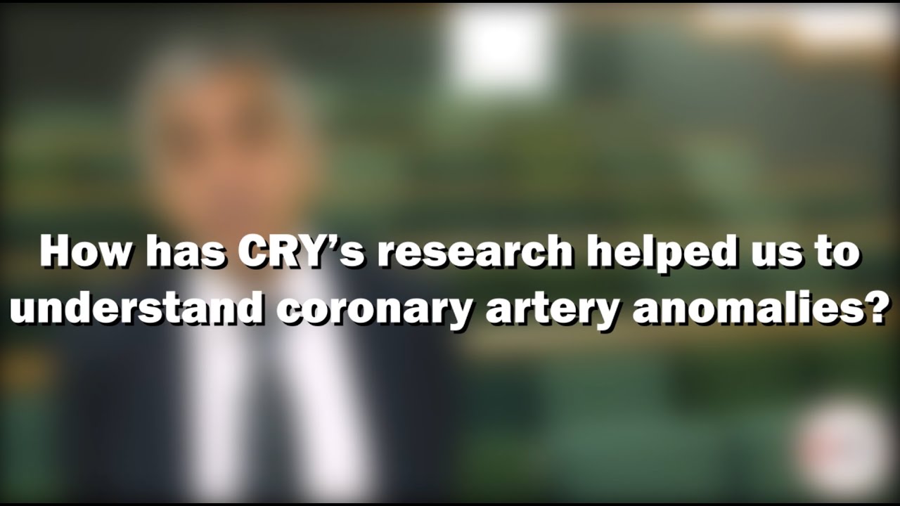 How has CRY’s research helped us to understand coronary artery anomalies?